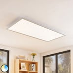 Lindby Zento LED panel, CCT, daljinski upravljalnik, zatemnitev.