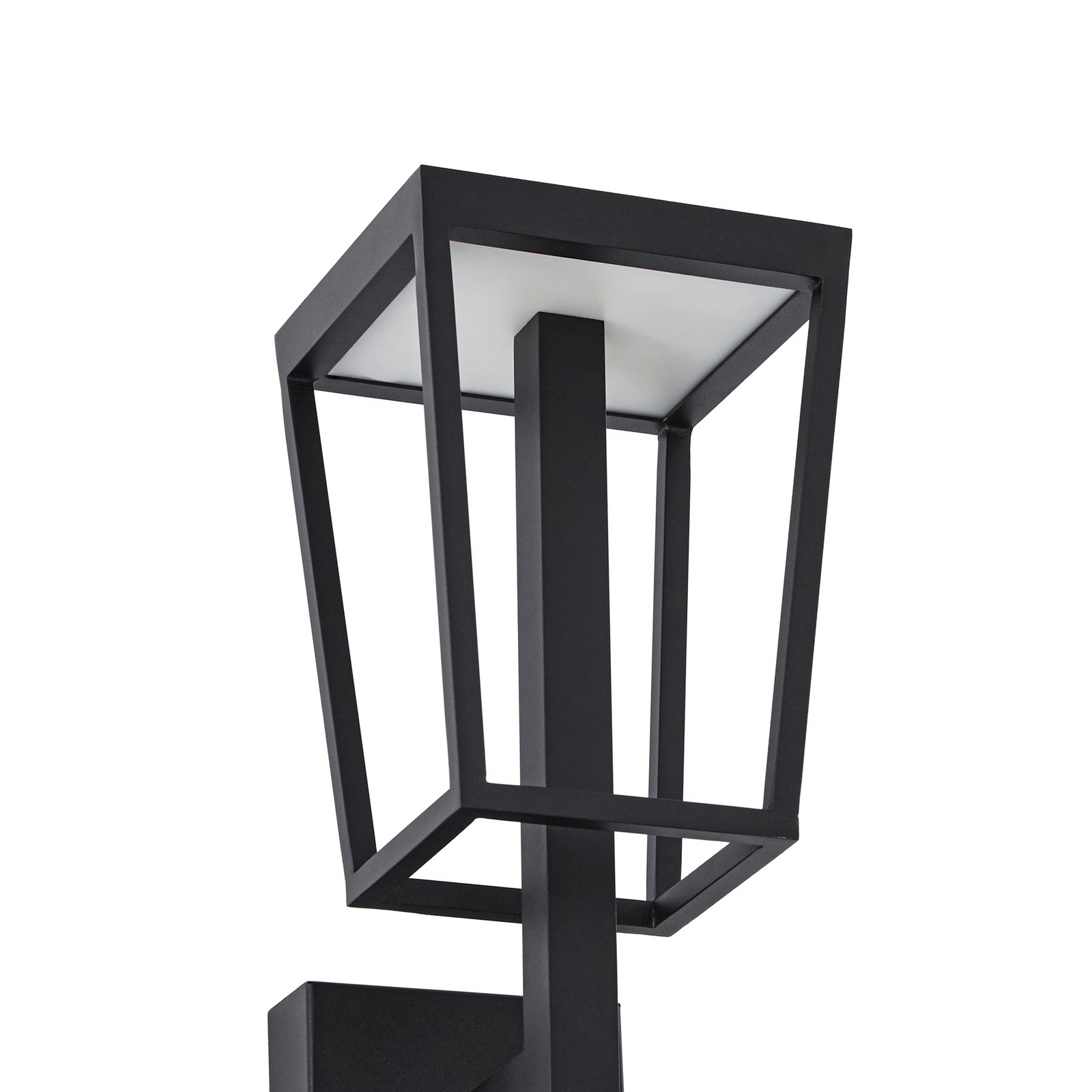 Lucande Lynx LED outdoor wall light, 35.5 cm, black, IP44