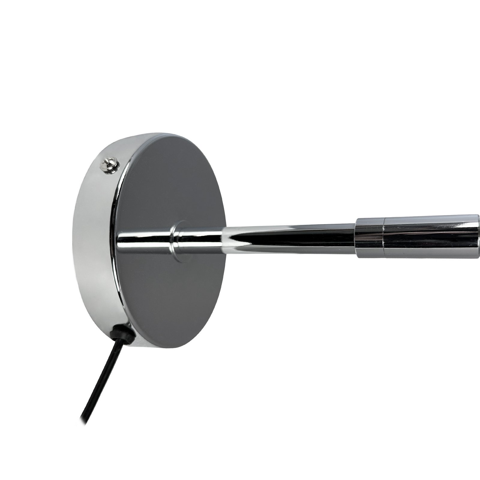 Dyberg Larsen LED стенна лампа Starlight, хром Ø 14 cm, димерна