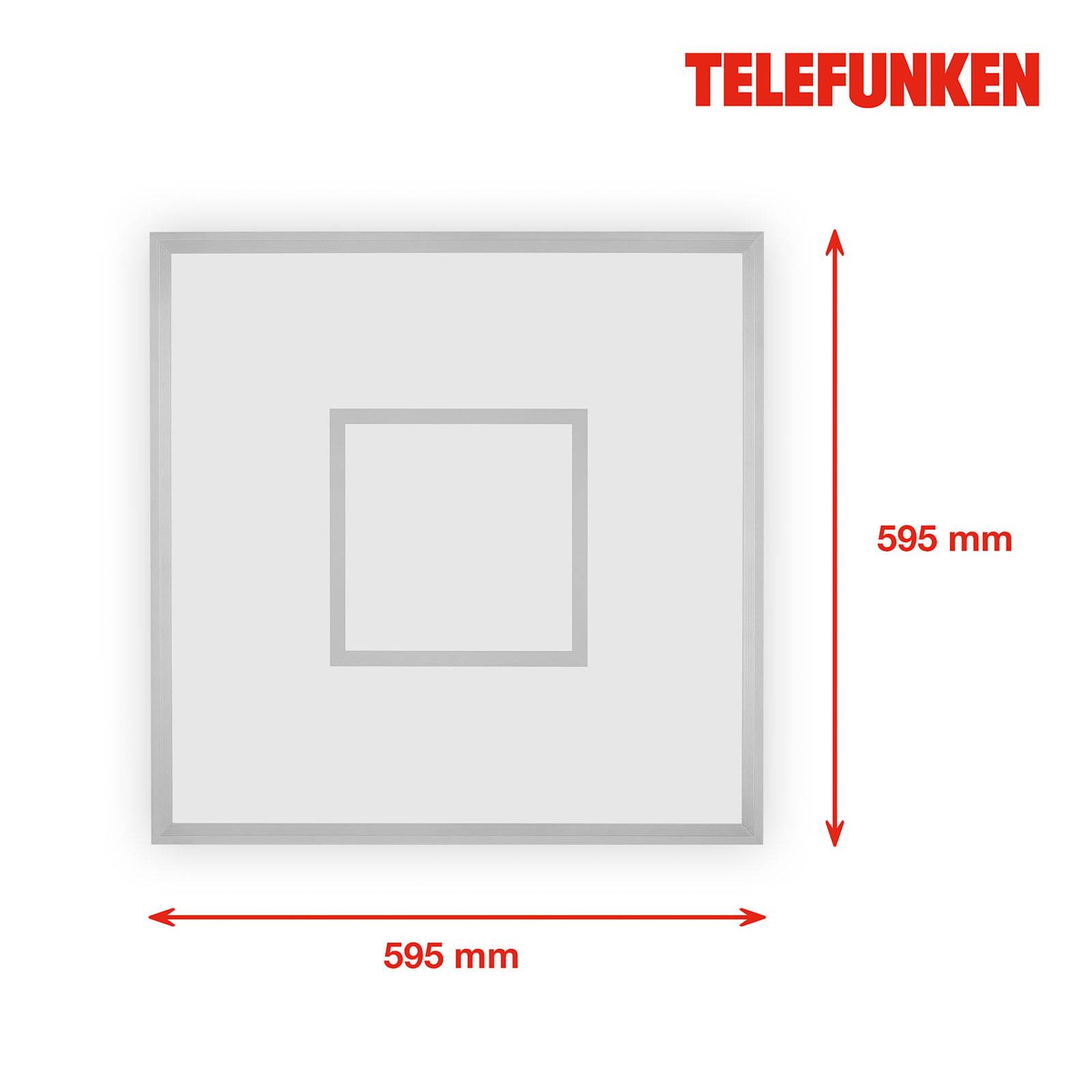 Telefunken led panel magic cento ezüst cct rgb 60x60cm 60x60cm