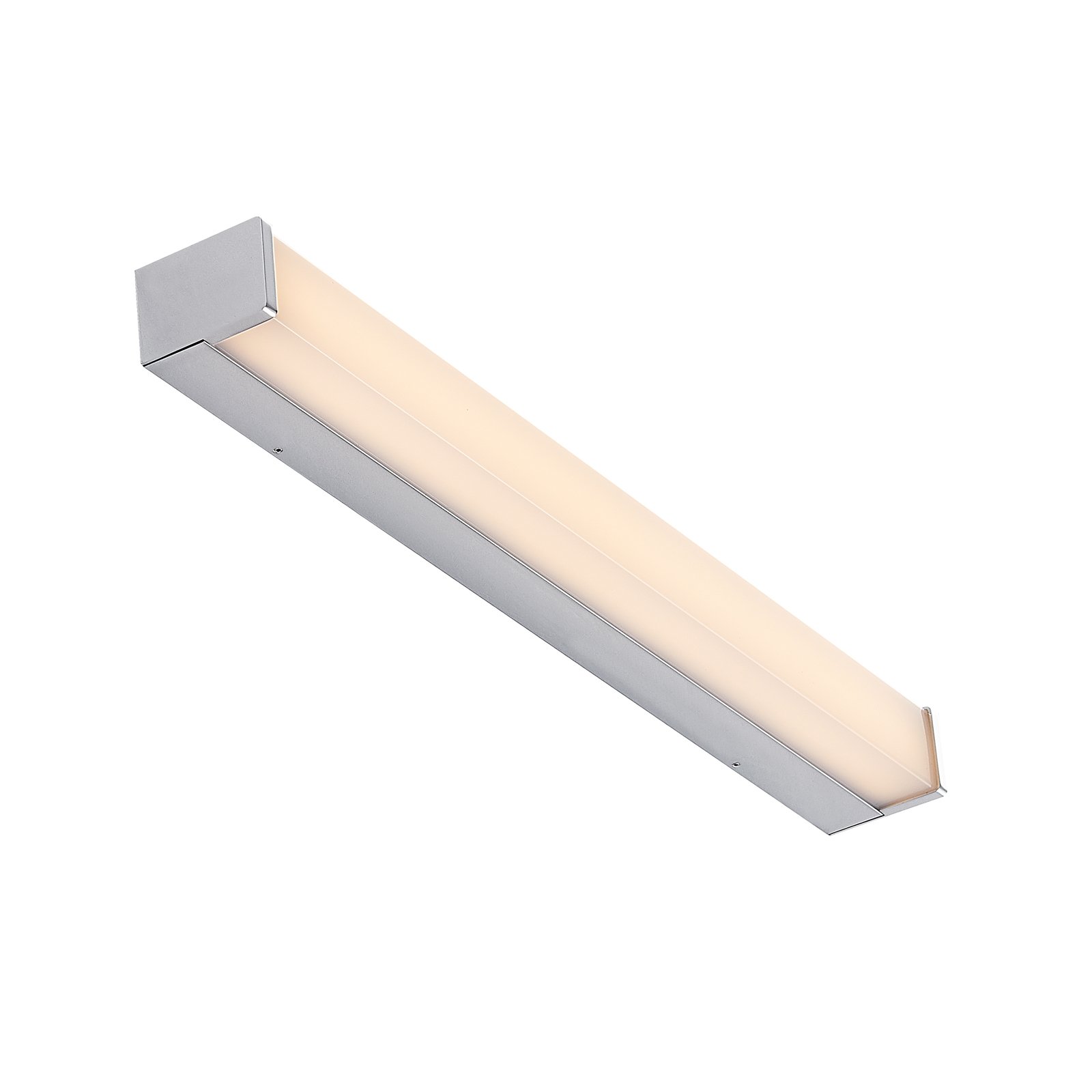 Lindby LED-Badezimmerlampe Klea, 60 cm, chrom, Metall, IP44