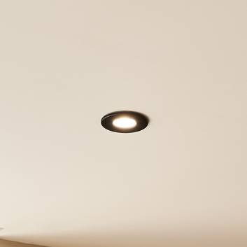 Arcchio Elmon LED inbouwlamp, IP65, zwart