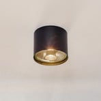 Bot ceiling spotlight, black, one-bulb