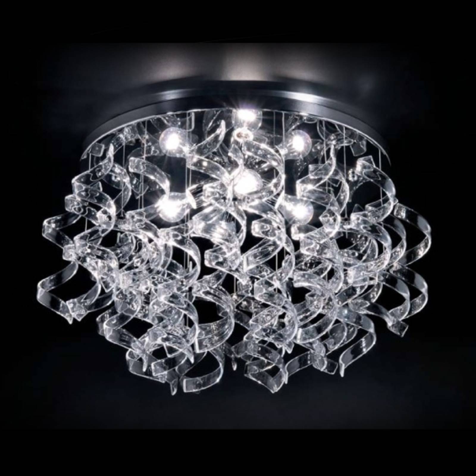 Przezroczysta lampa sufitowa Crystal średn. 70 cm