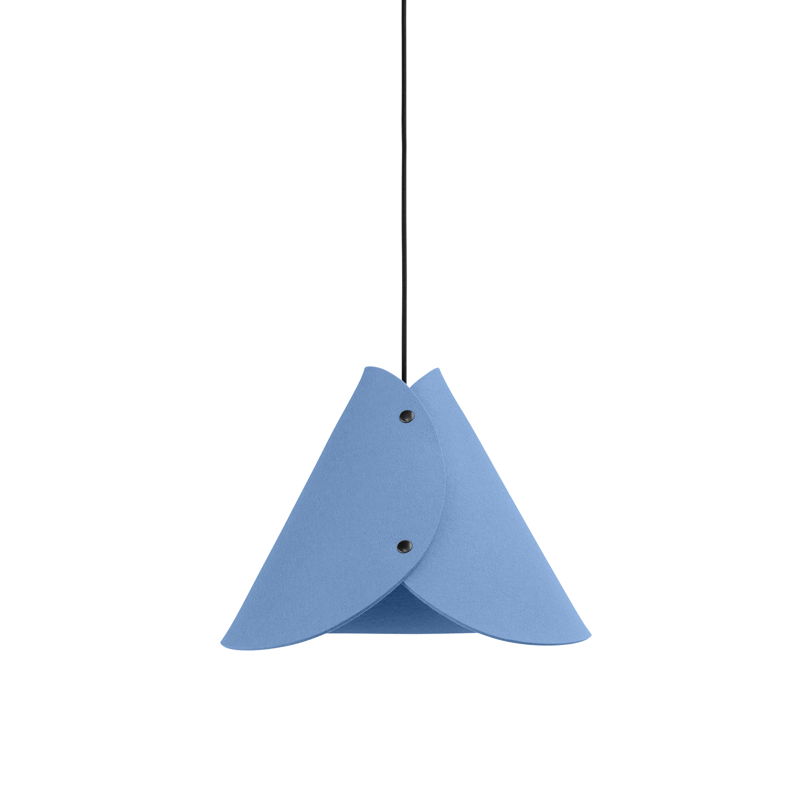 ALMUT 0314 pendant light, conical 1-bulb blue