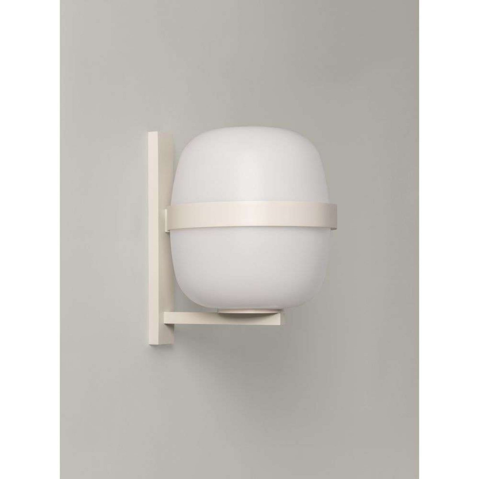 Wally Cesta Udendørs Væglampe White Large Santa & Cole - Terrasse - Metal