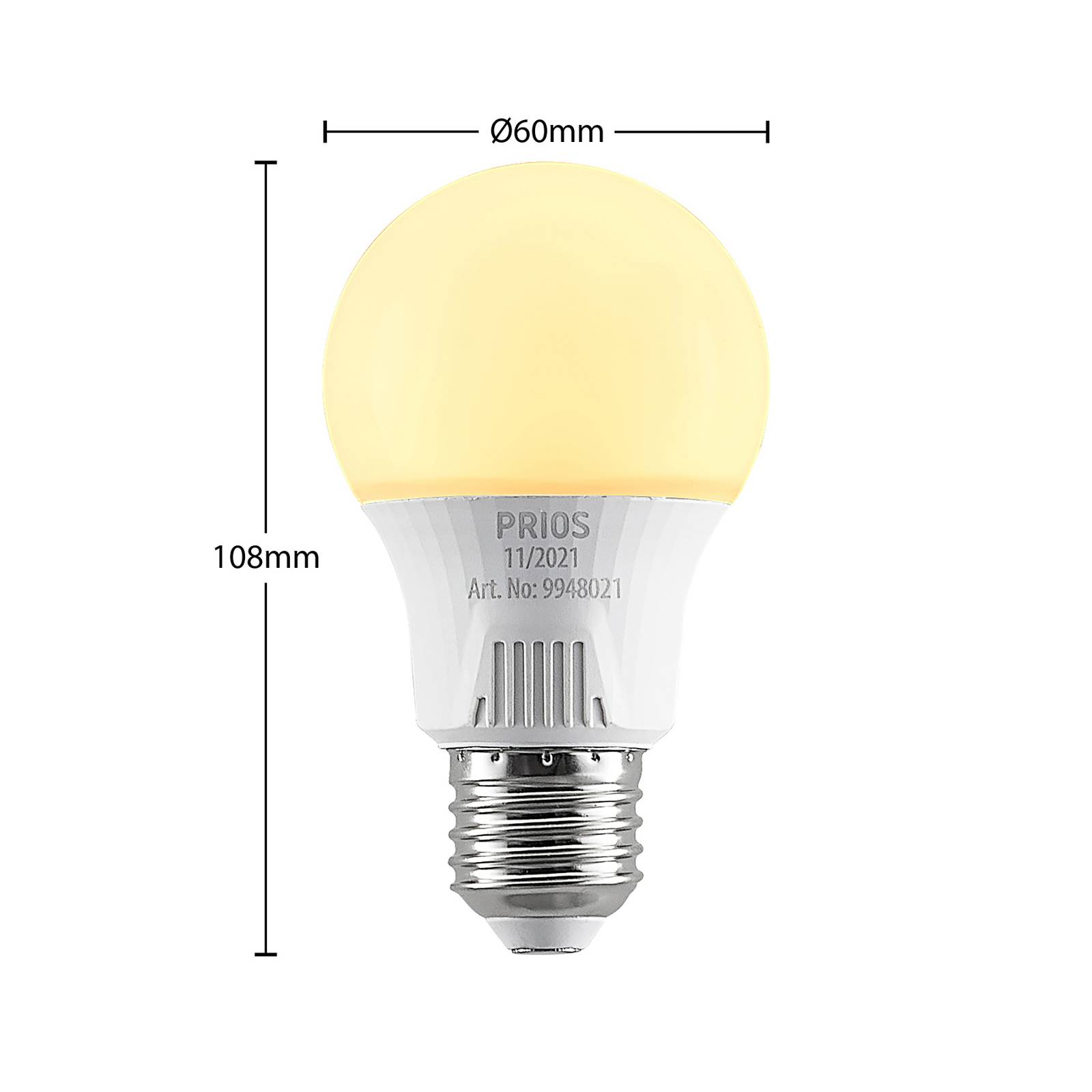 LED žiarovka E27 A60 7W biela 2 700K sada 3 kusov