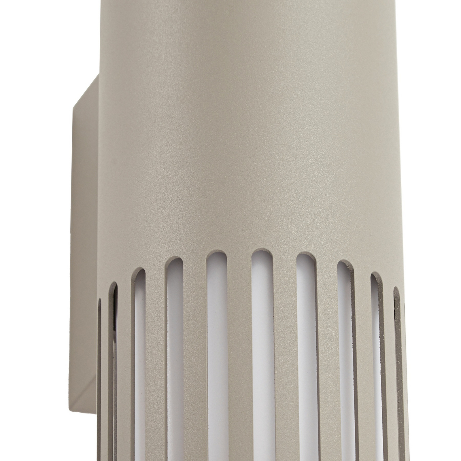 Lindby Външна стена Lurinda, 2-крилна, сива, Ø 10 cm, IP44