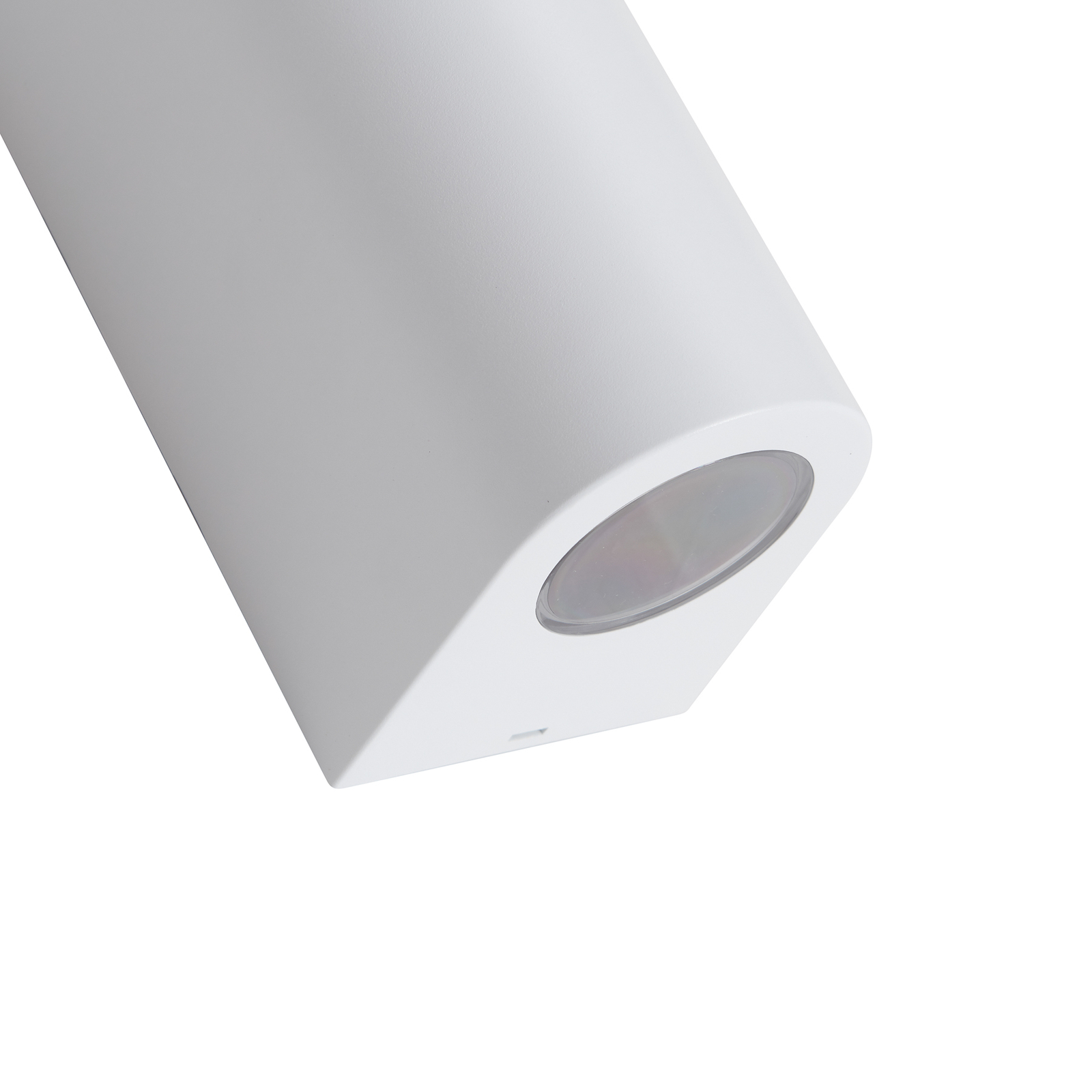 Prios Irfan outdoor wall light round white 15.5 cm