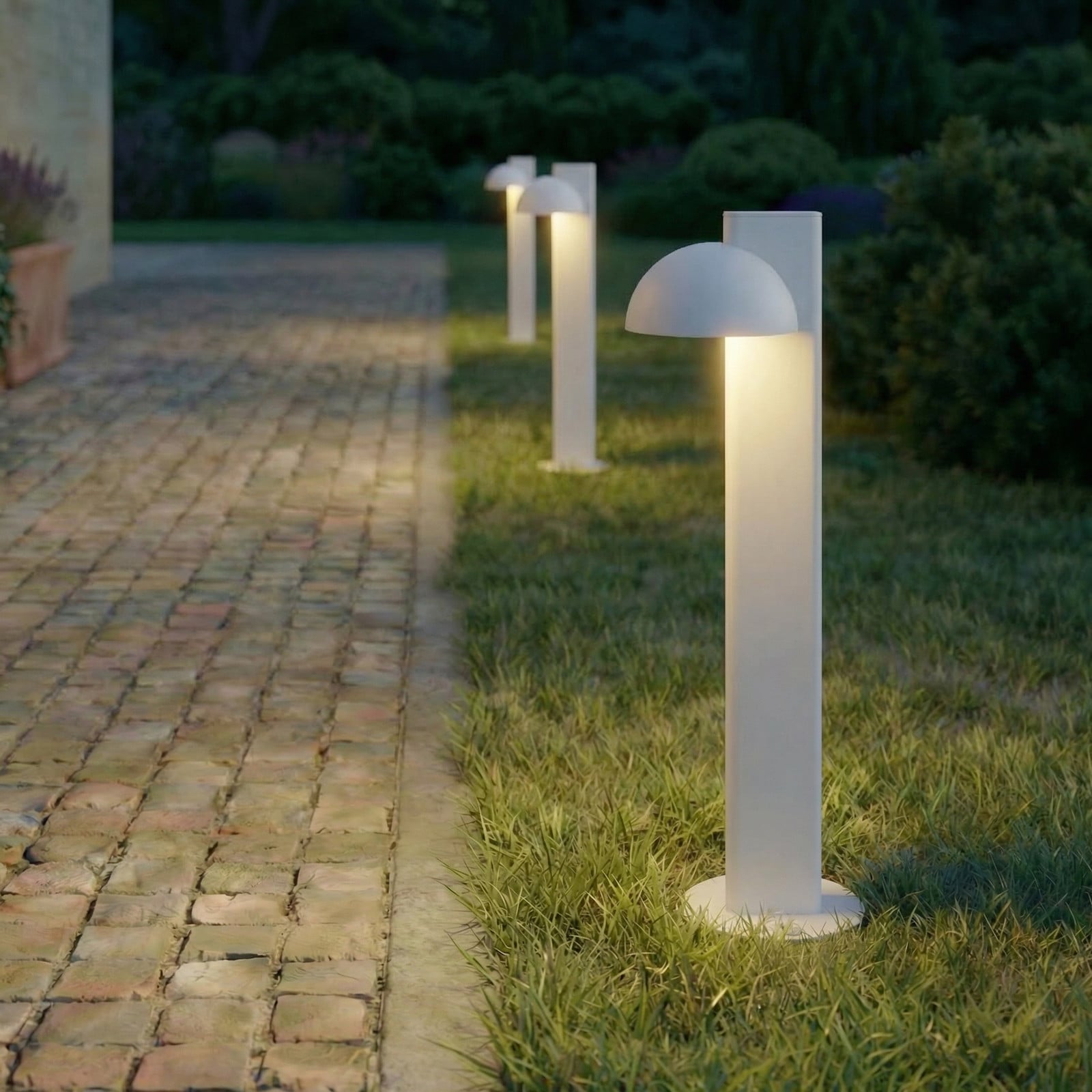 Bornă luminoasă LED Lucande Velira gri deschis 77 cm cu 1 bec IP44 - Modern - gri deschis alb - Metal