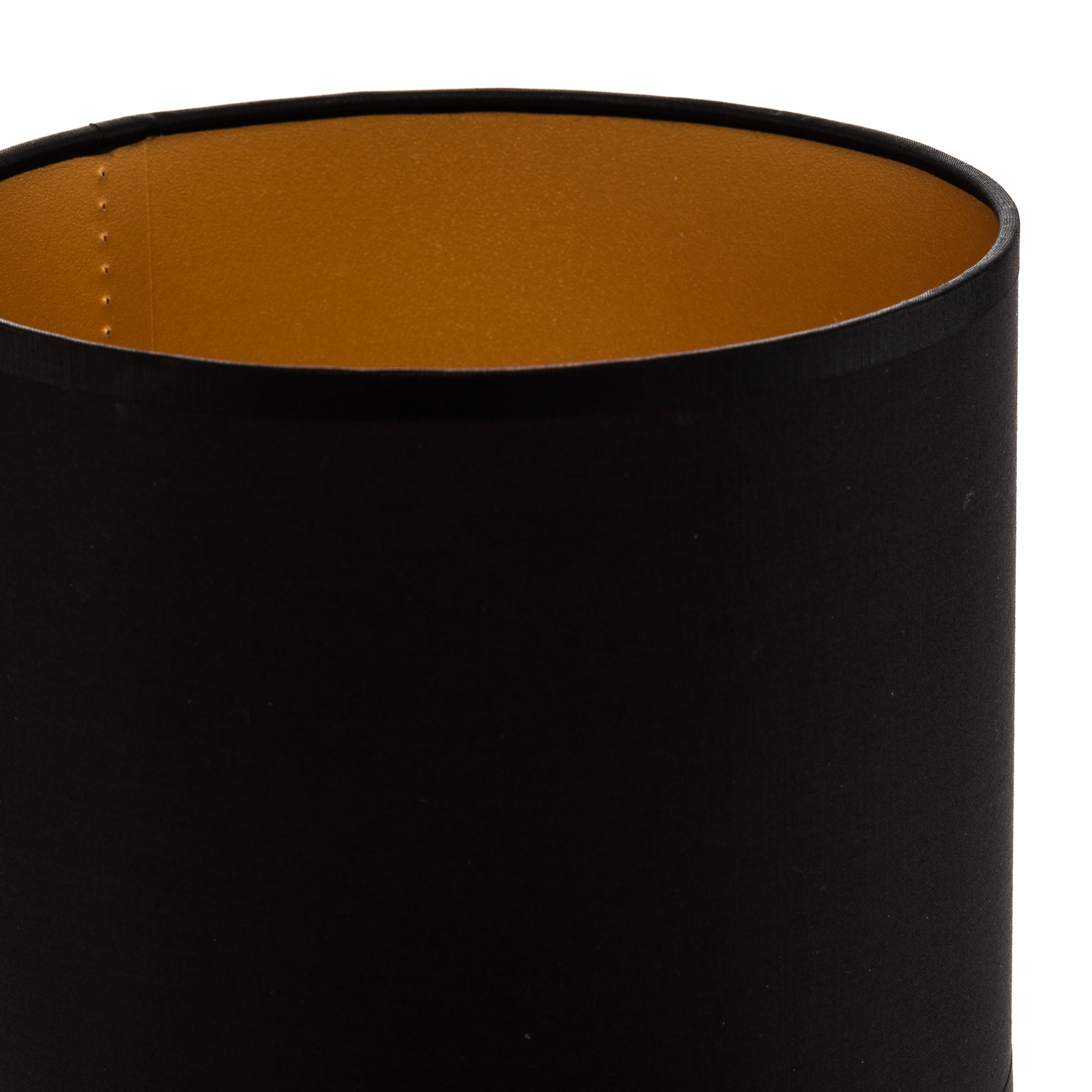 Šviestuvo gaubtas "Soho", juodas/auksinis, tekstilė, Ø 18 cm