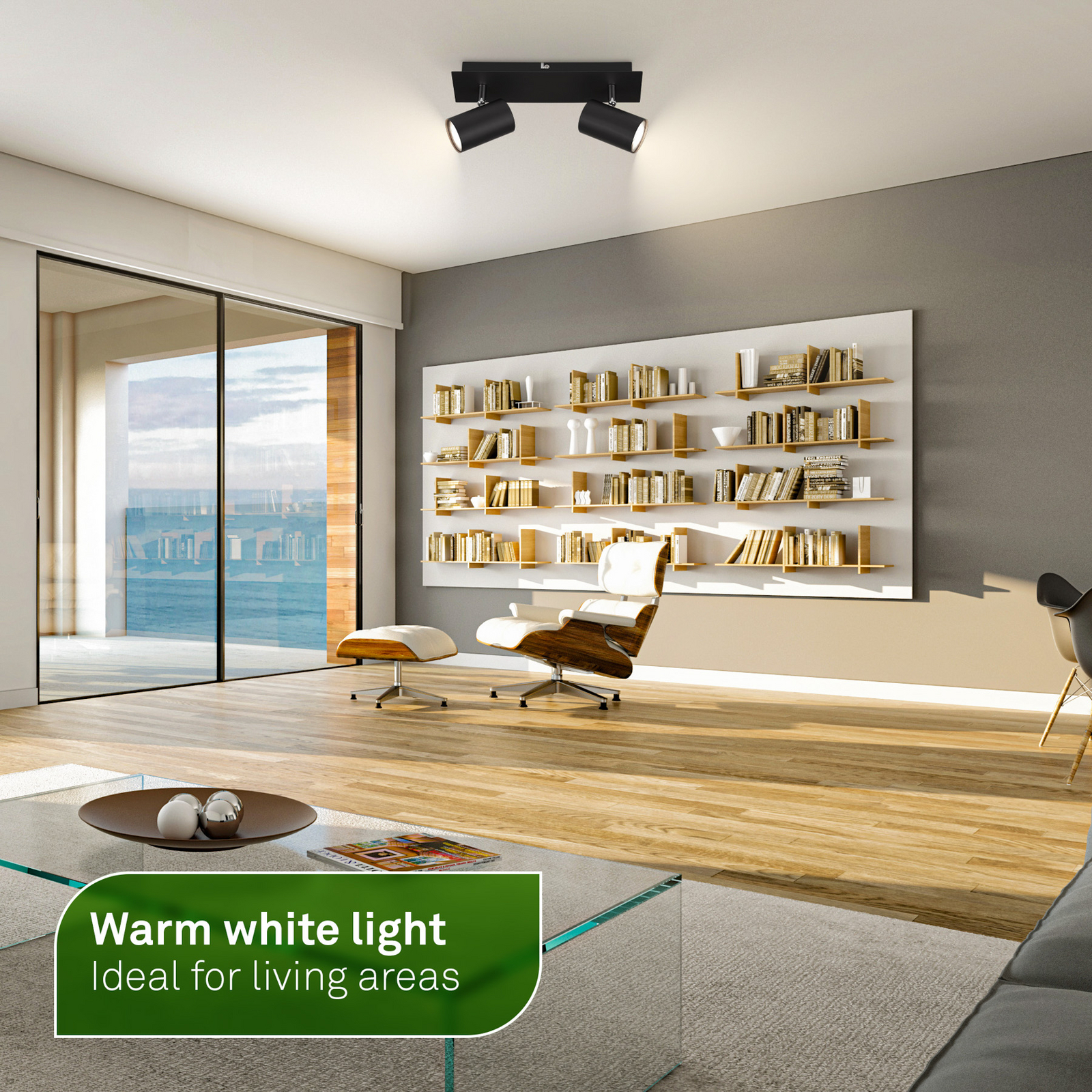 Φωτιστικό οροφής Isil A, μαύρο, 2-φωτεινό, μεταλλικό, περιστρεφόμενο Φωτιστικό οροφής Isil A, μαύρο, 2-φωτεινό, μεταλλικό, περιστρεφόμενο