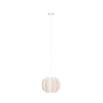 Winslow hengelampe, E27, Ø 35 cm, kremhvit, plast – Lindby