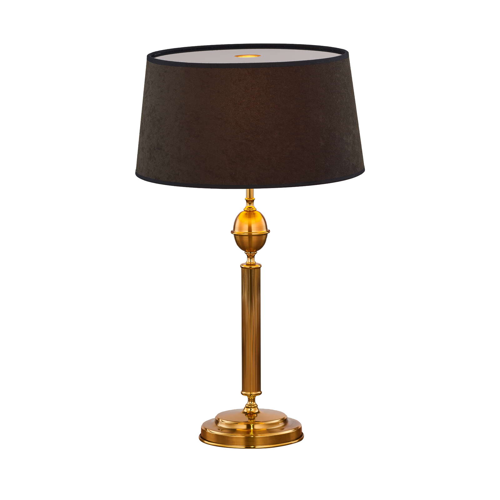 Lámpara de mesa Baranio con pantalla textil