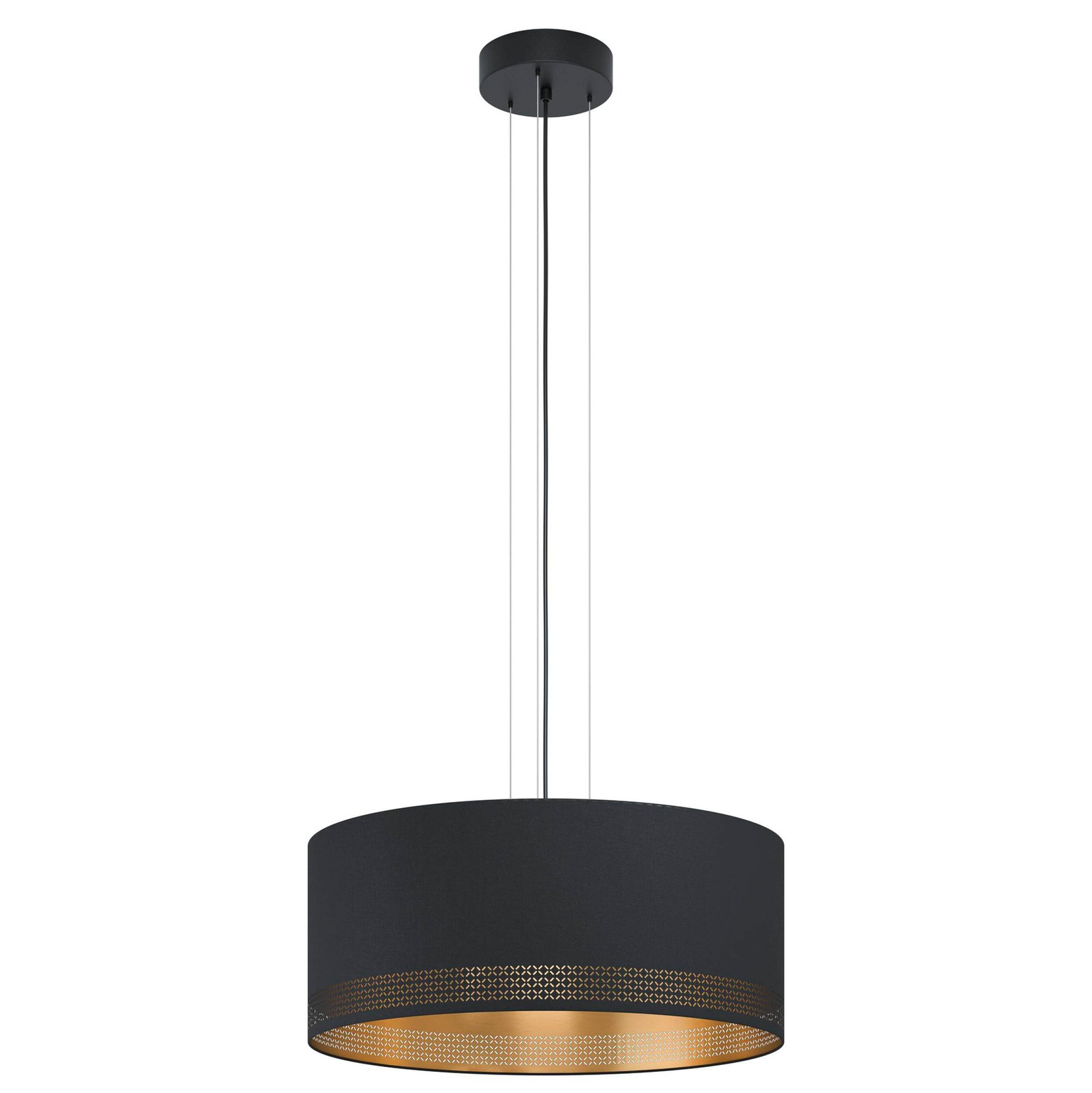 Hängeleuchte Esteperra, schwarz/gold