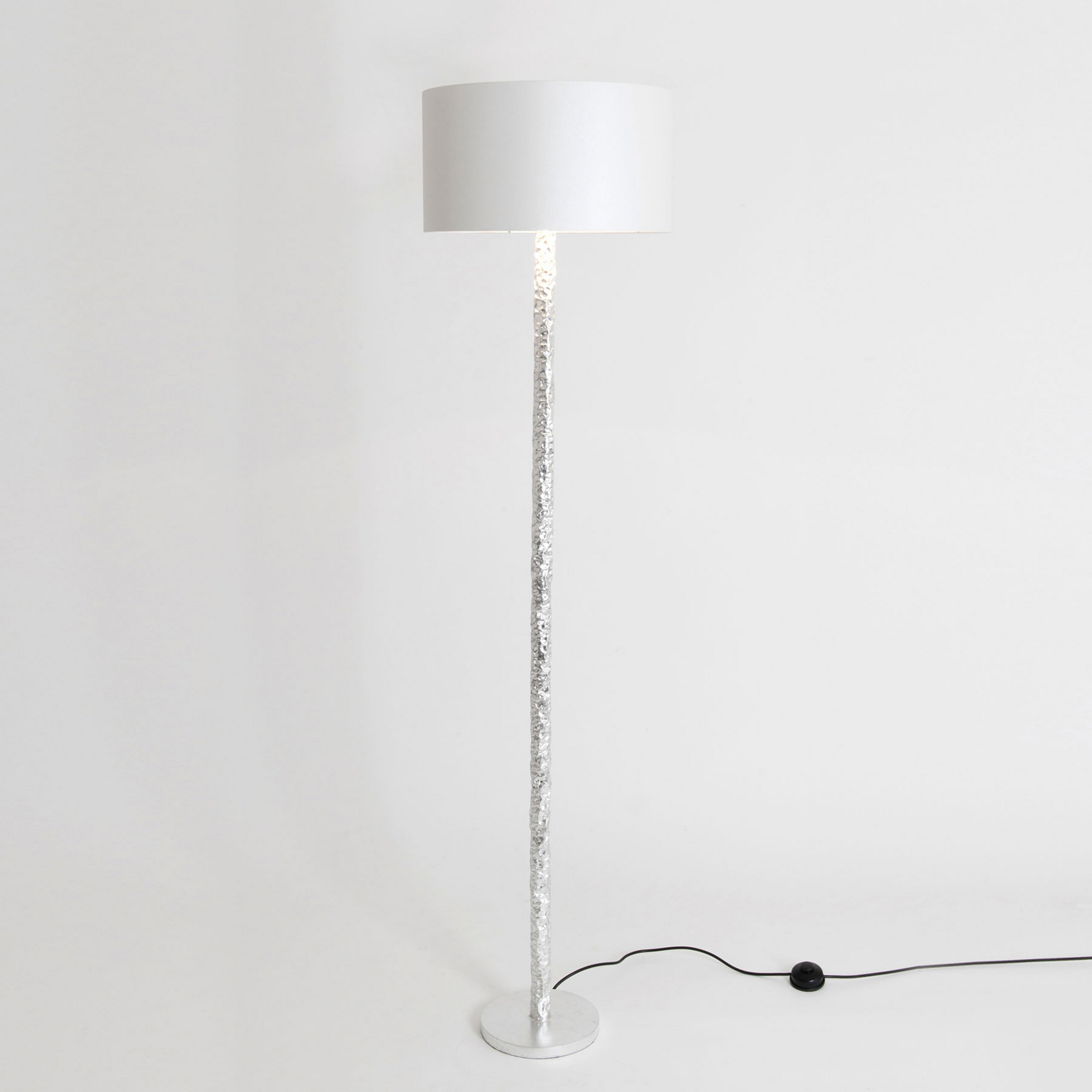 Stehlampe Cancelliere Rotonda Seide weiß/silber