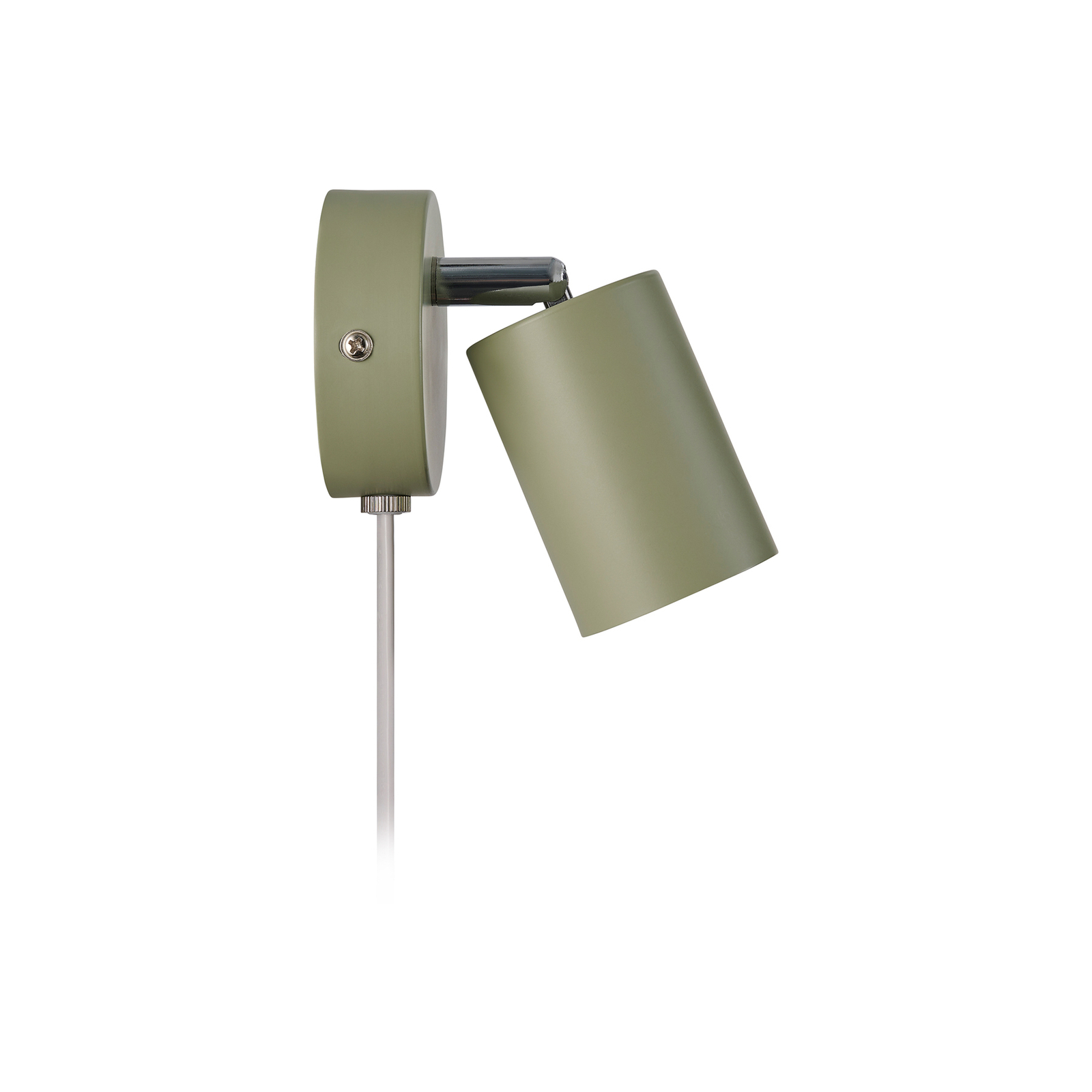 Explore wall spotlight with cable and plug, GU10, green