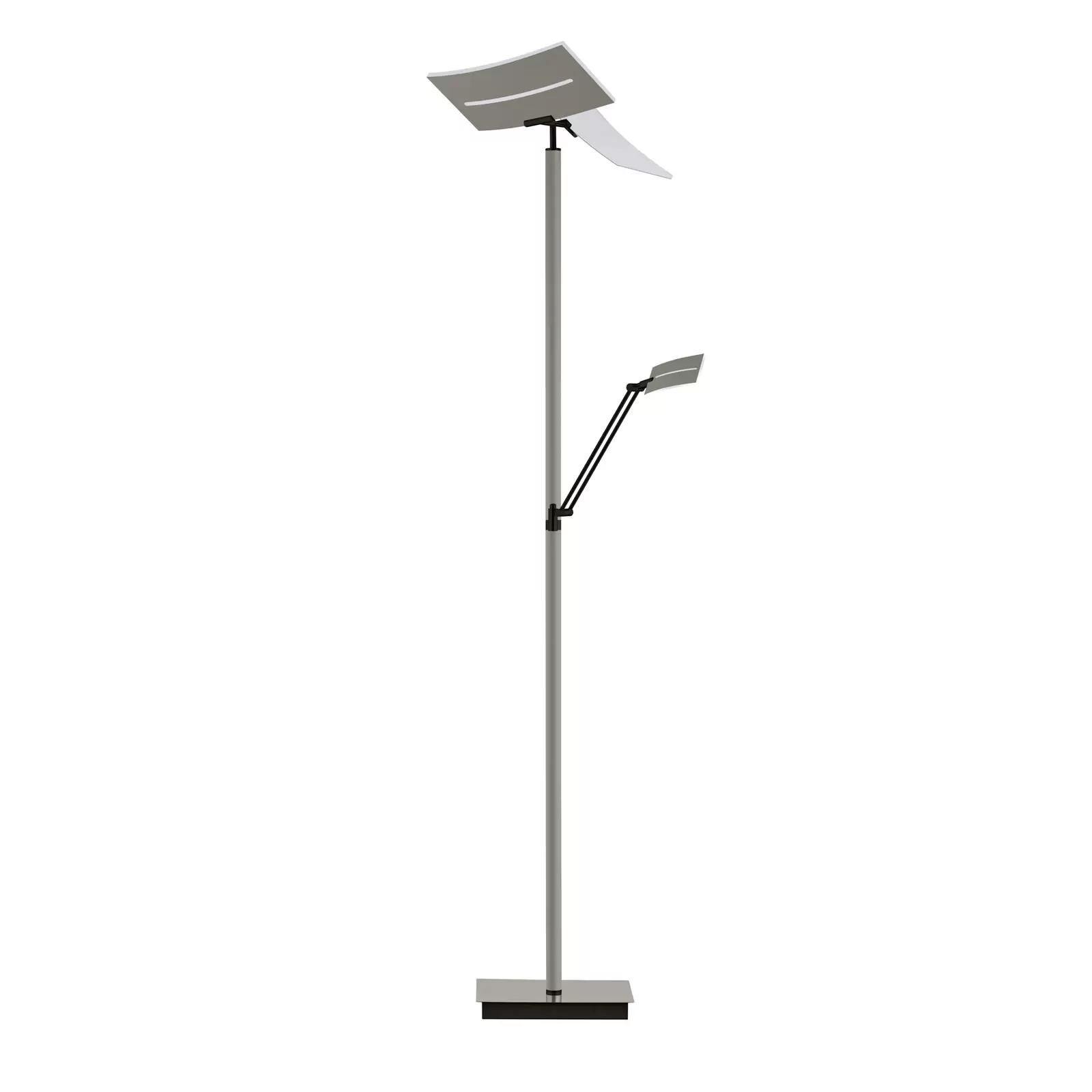 LED-Stehlampe Evolo CCT mit Leselicht, taupe