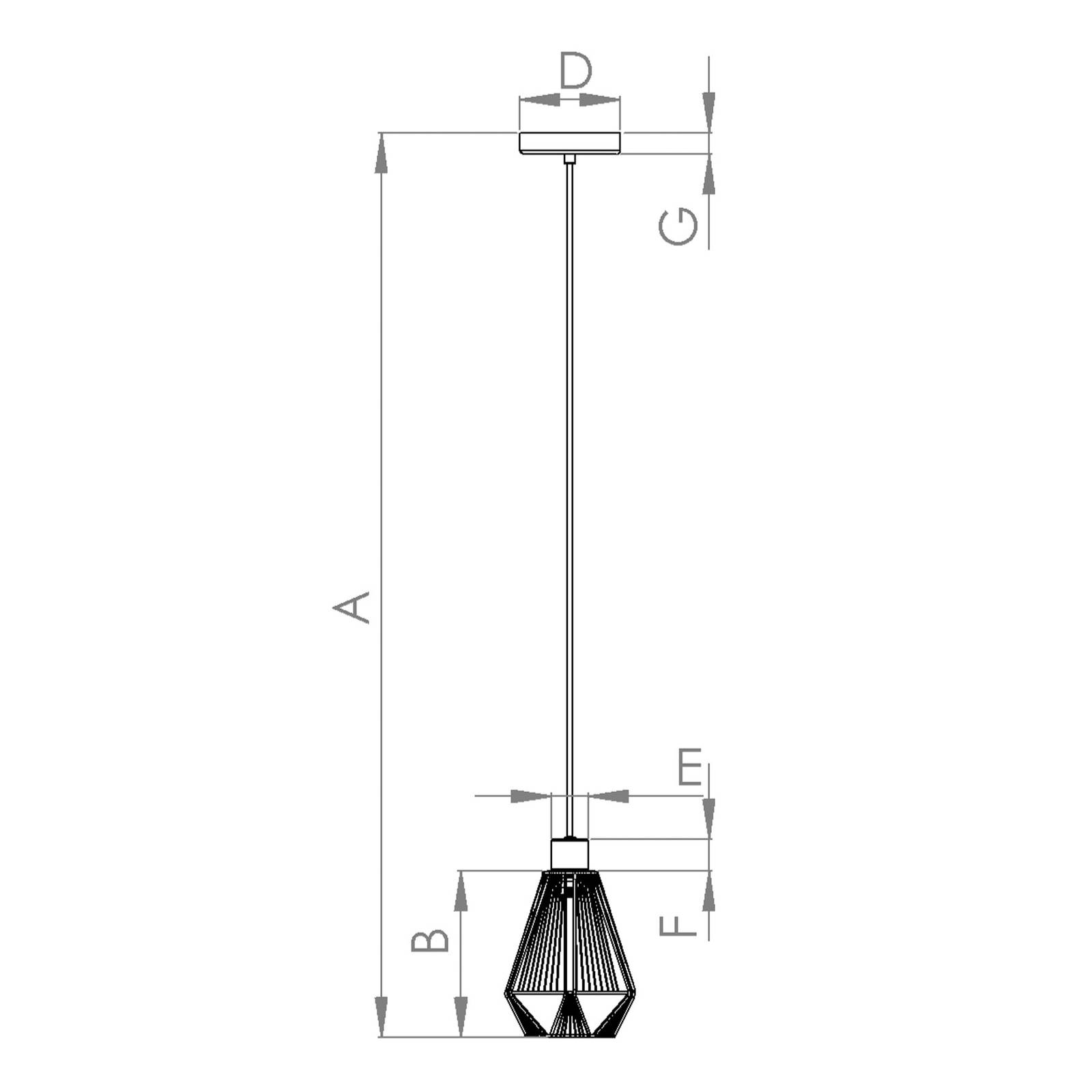 Lampa wisząca Adwickle, klosz z naturalnej przędzy