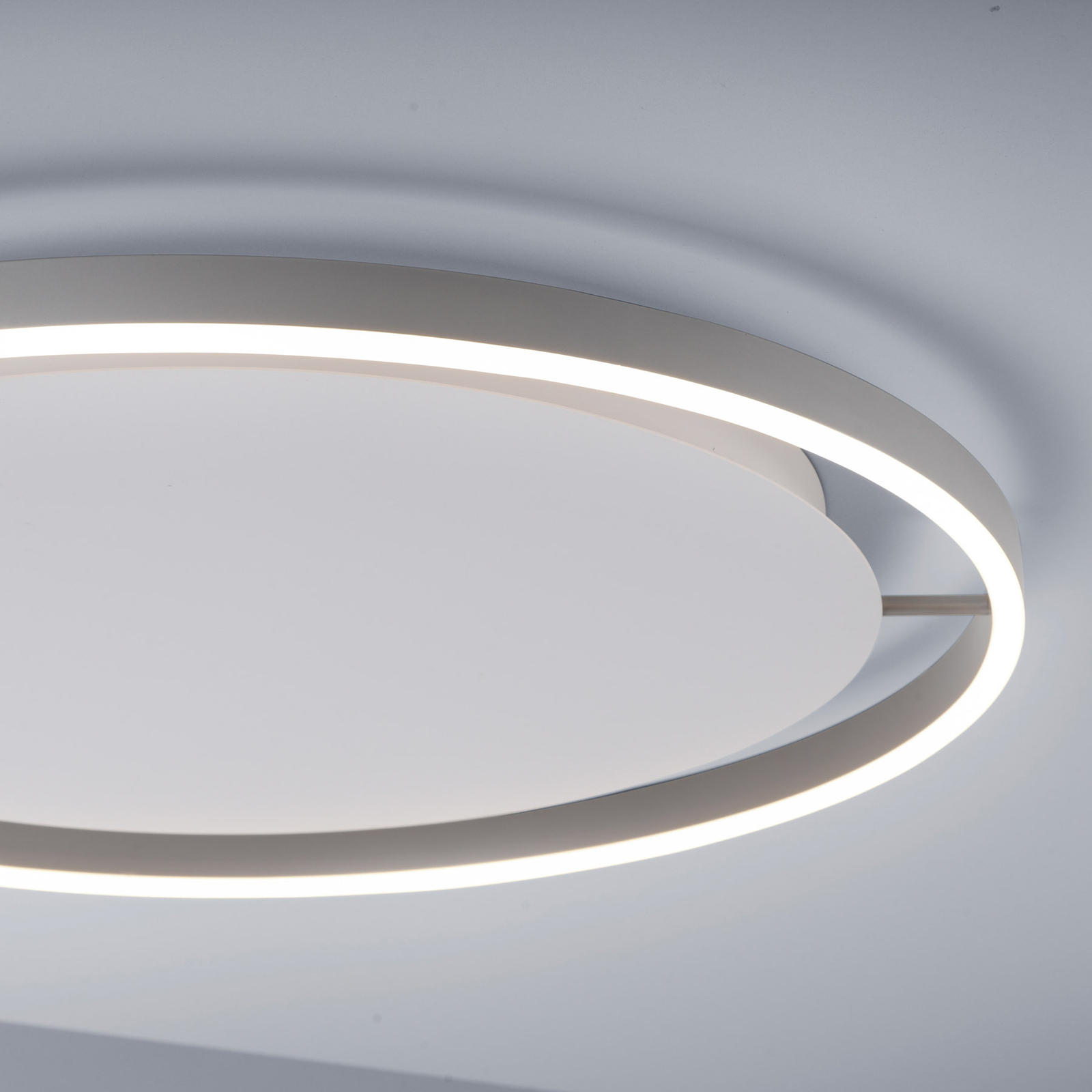 LED-Deckenleuchte Ritus, Ø 58,5cm, aluminium