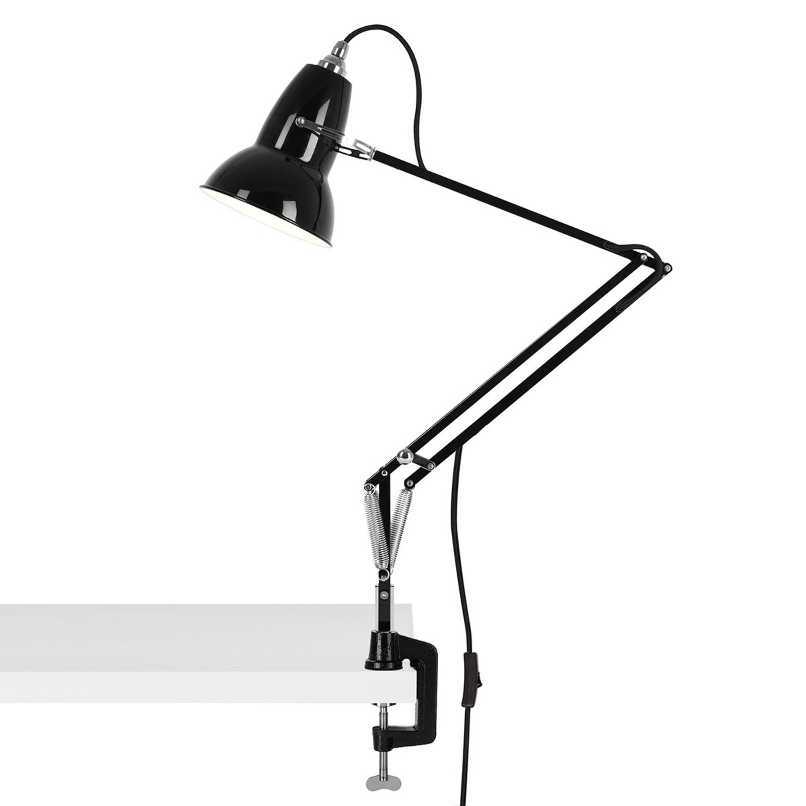 Anglepoise Original 1227 clip-on table lamp black