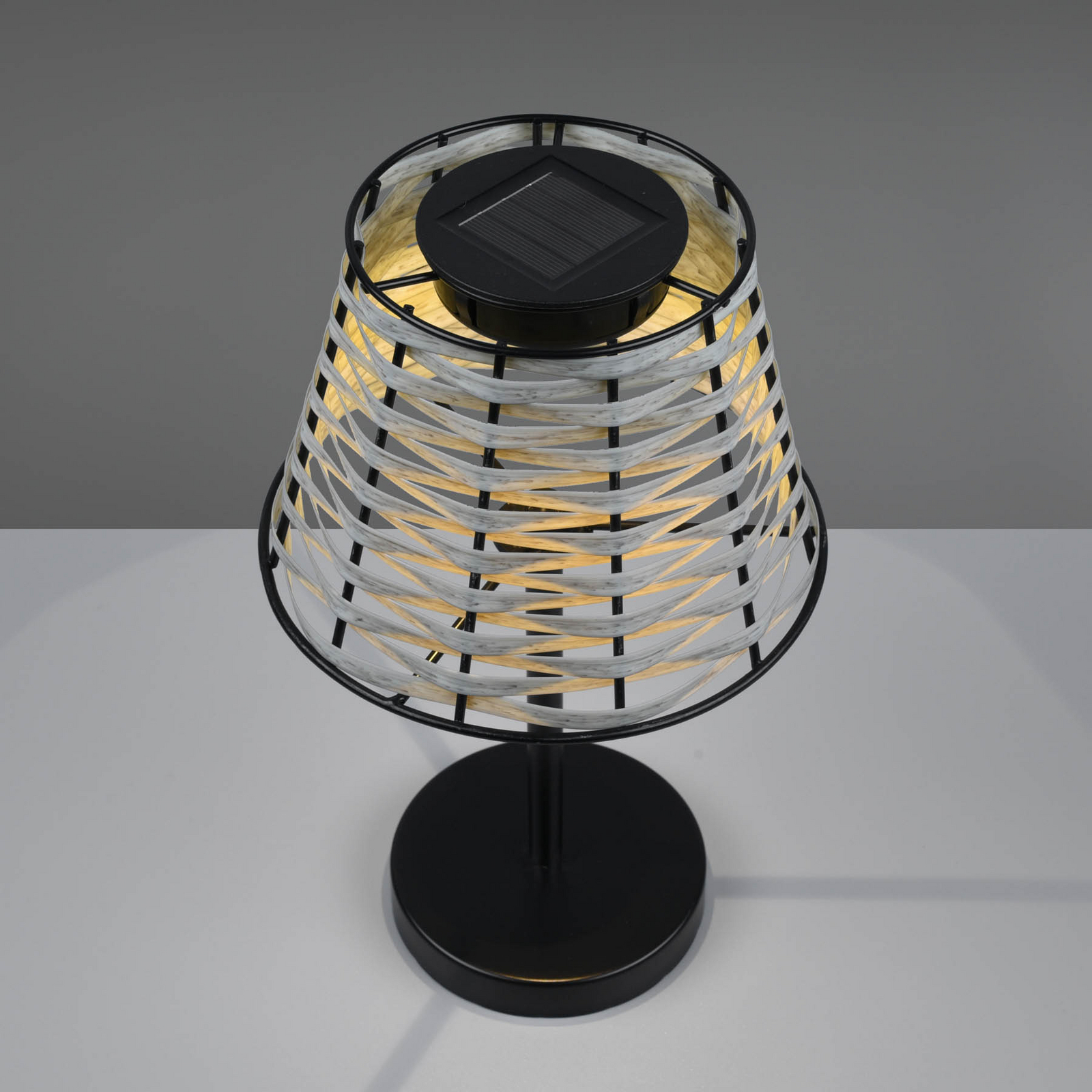 LED-Solar-Tischleuchte Roca mit Tageslichtsensor