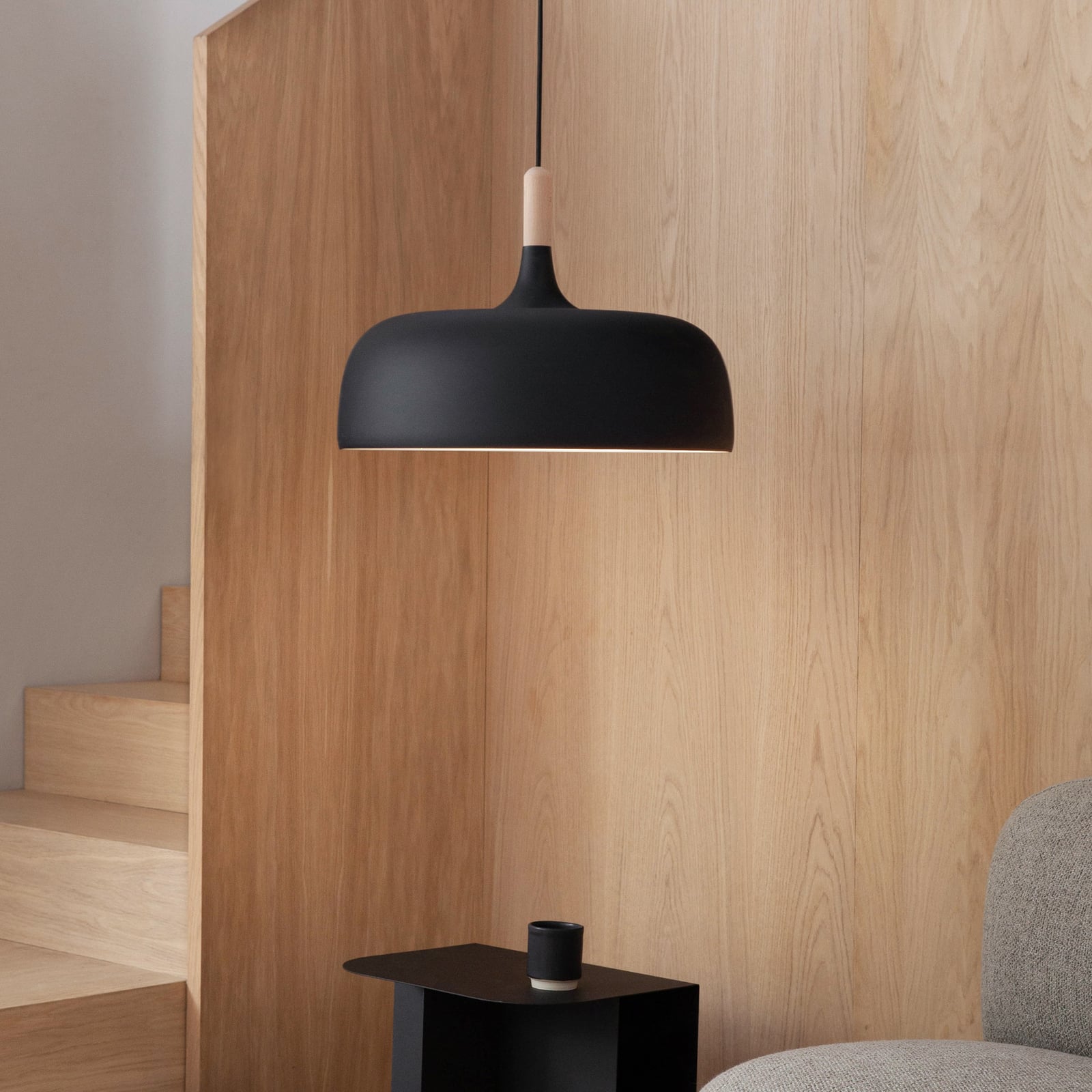 Acorn Taklampa Matt Black - Northern