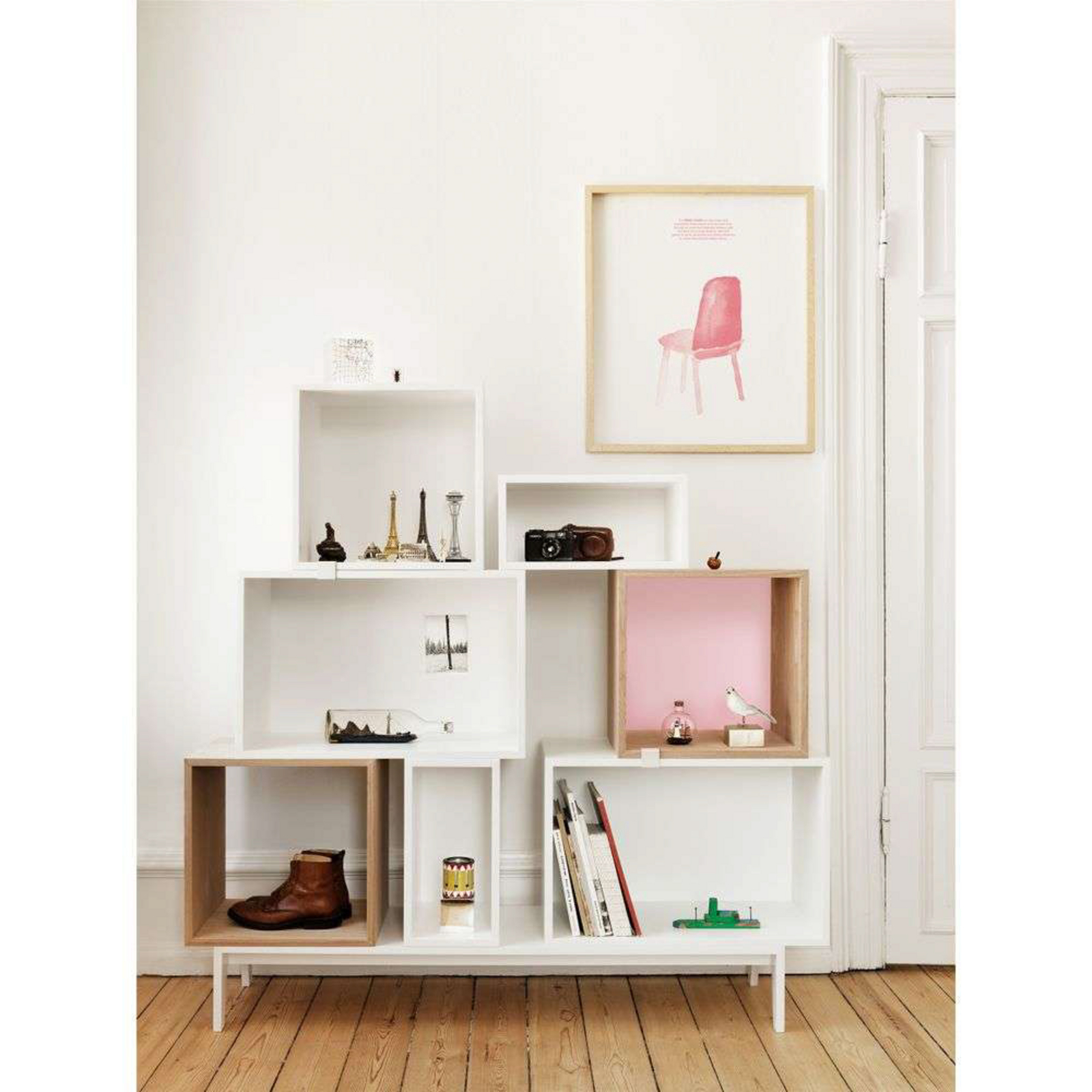 Mini Stacked Storage System Medium Light Grey - Muuto