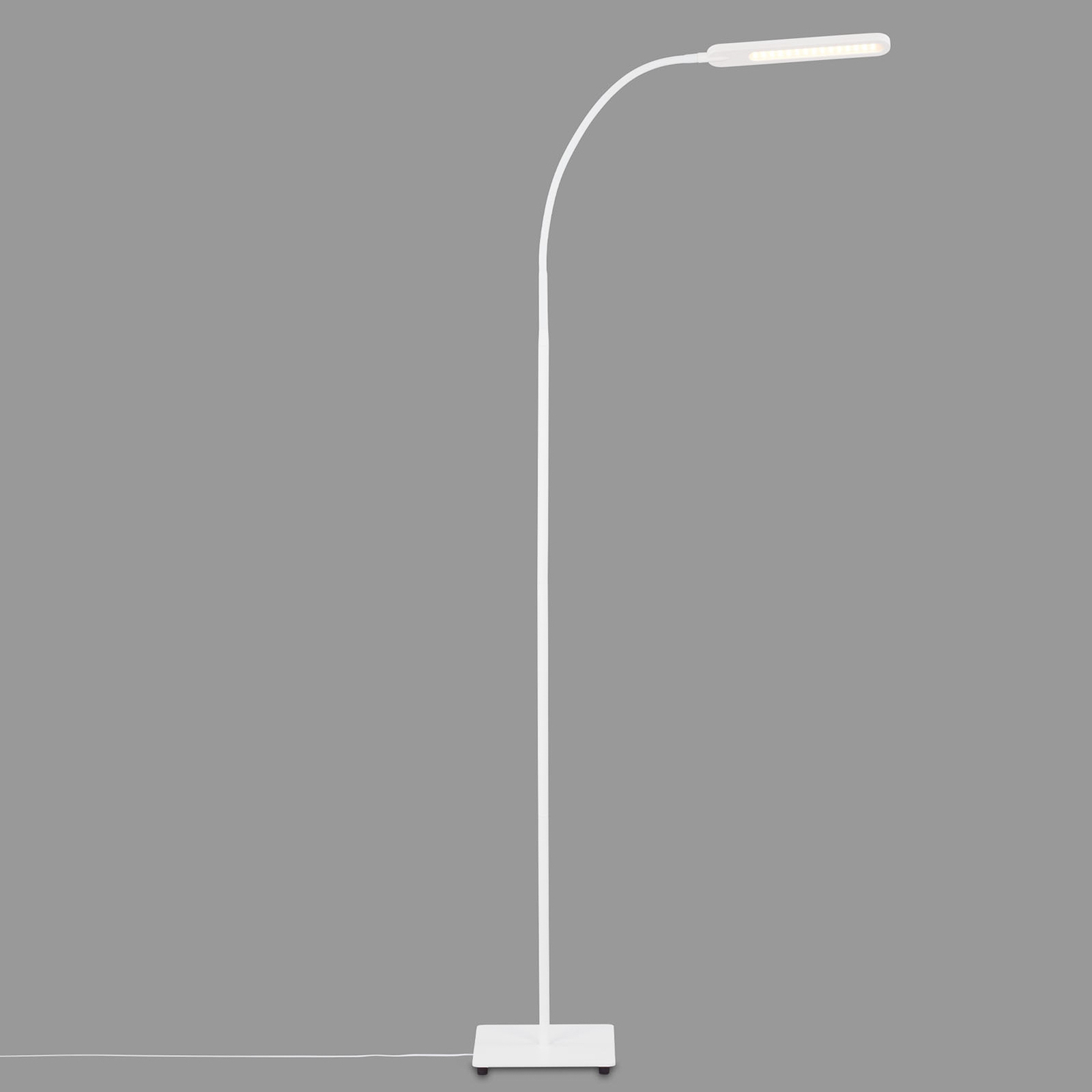 Candeeiro de pé Servo LED, regulável, CCT, branco