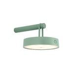 JUST LIGHT. LED акумулаторна стенна лампа Arma, зелена, пластмаса IP44