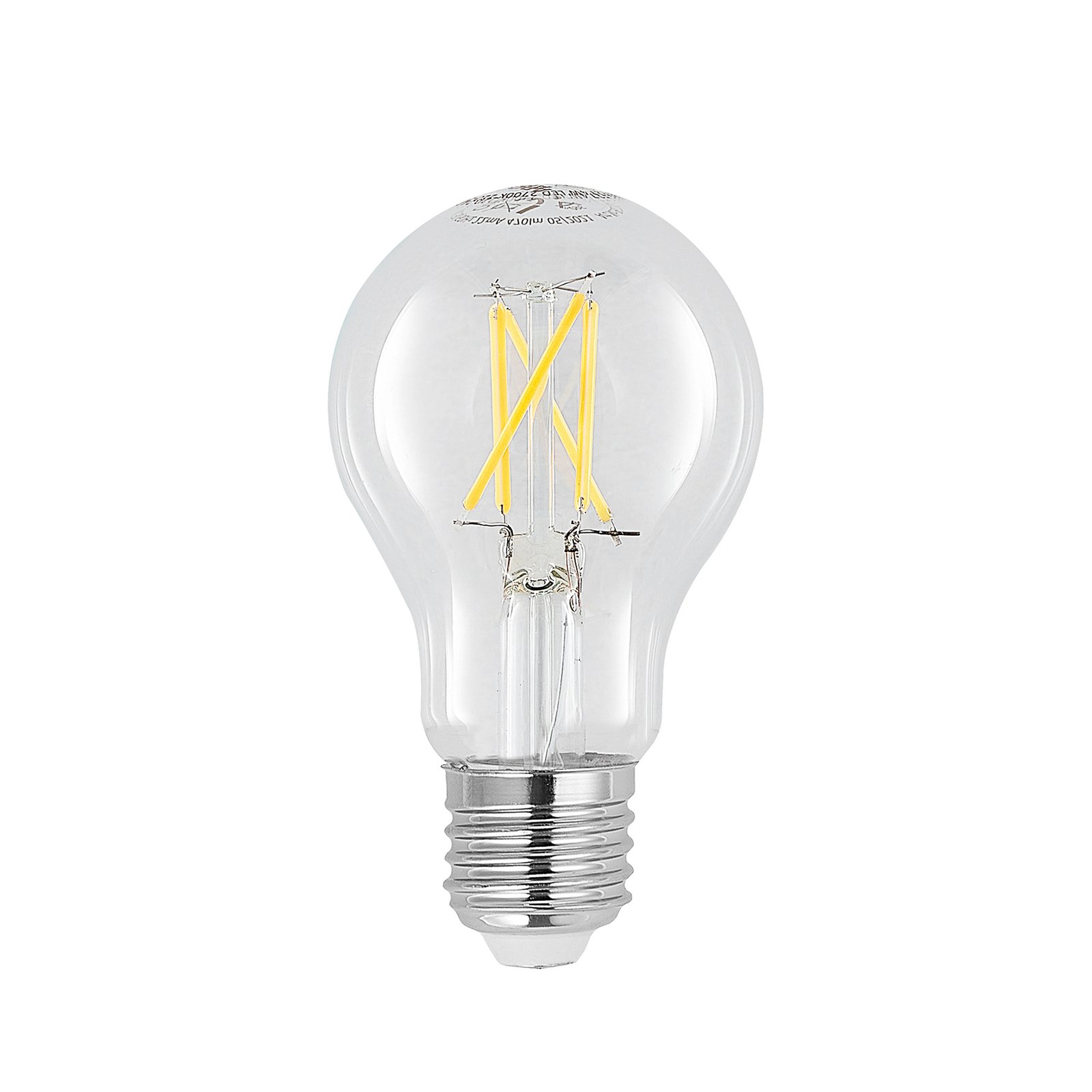 LED-lamppu E27 8W 2.700K filamentti kirkas 3kpl