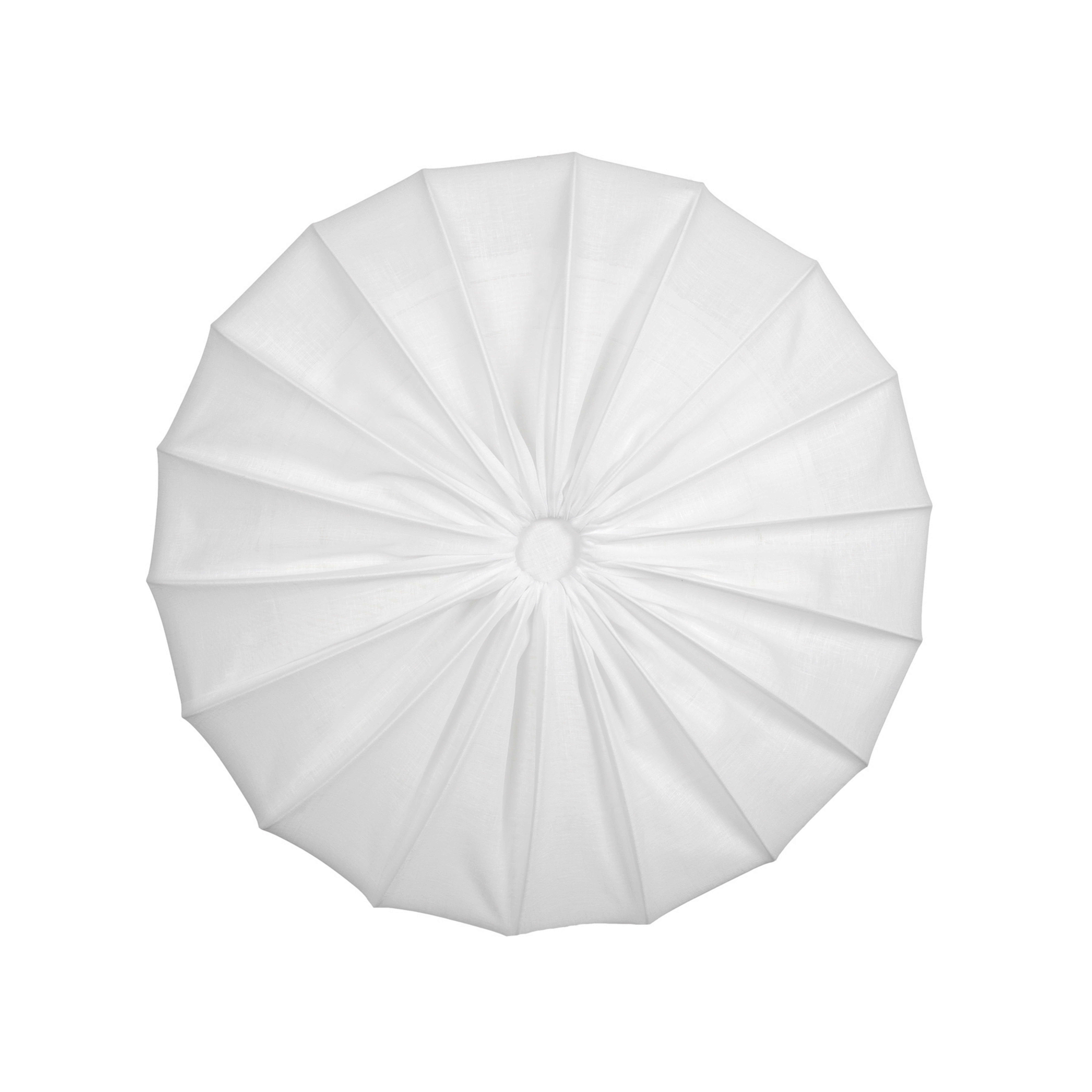 Candeeiro de teto Anna, branco, Ø80 cm, 4 lâmpadas, linho - Watt & Veke