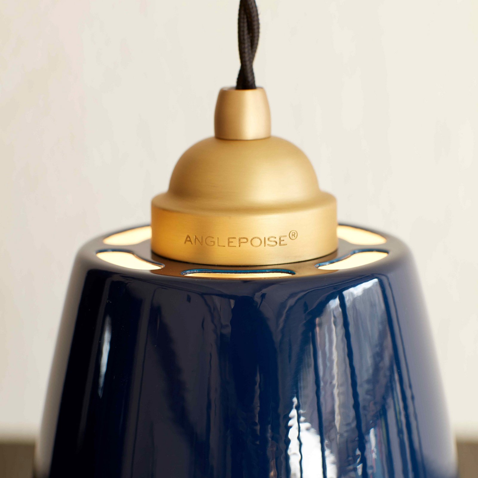 Original 1227 Midi Pendel Brass Midi Ink Blue - Anglepoise