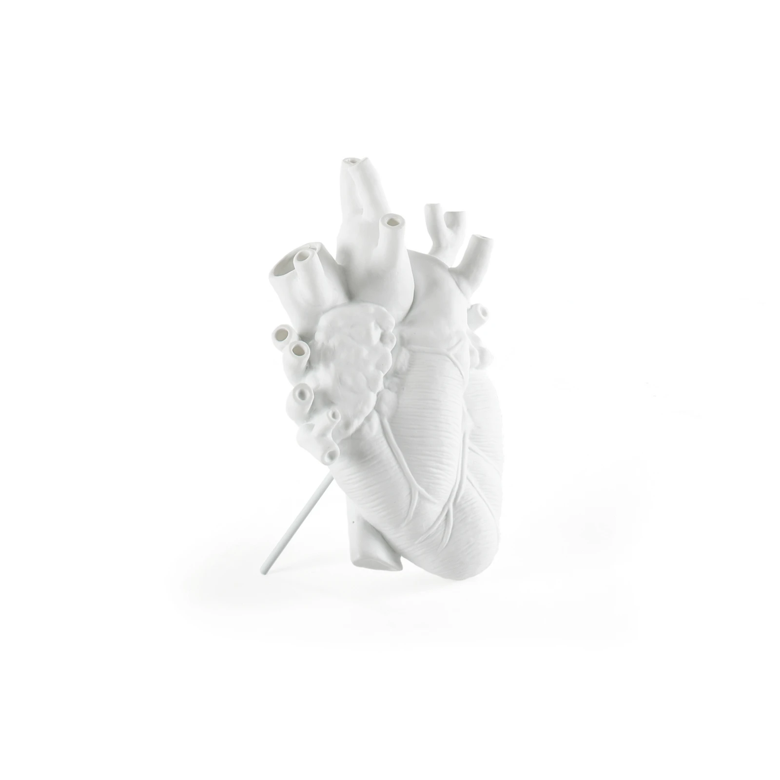 Váza SELETTI Love in Bloom, bílá, ve tvaru srdce, porcelán