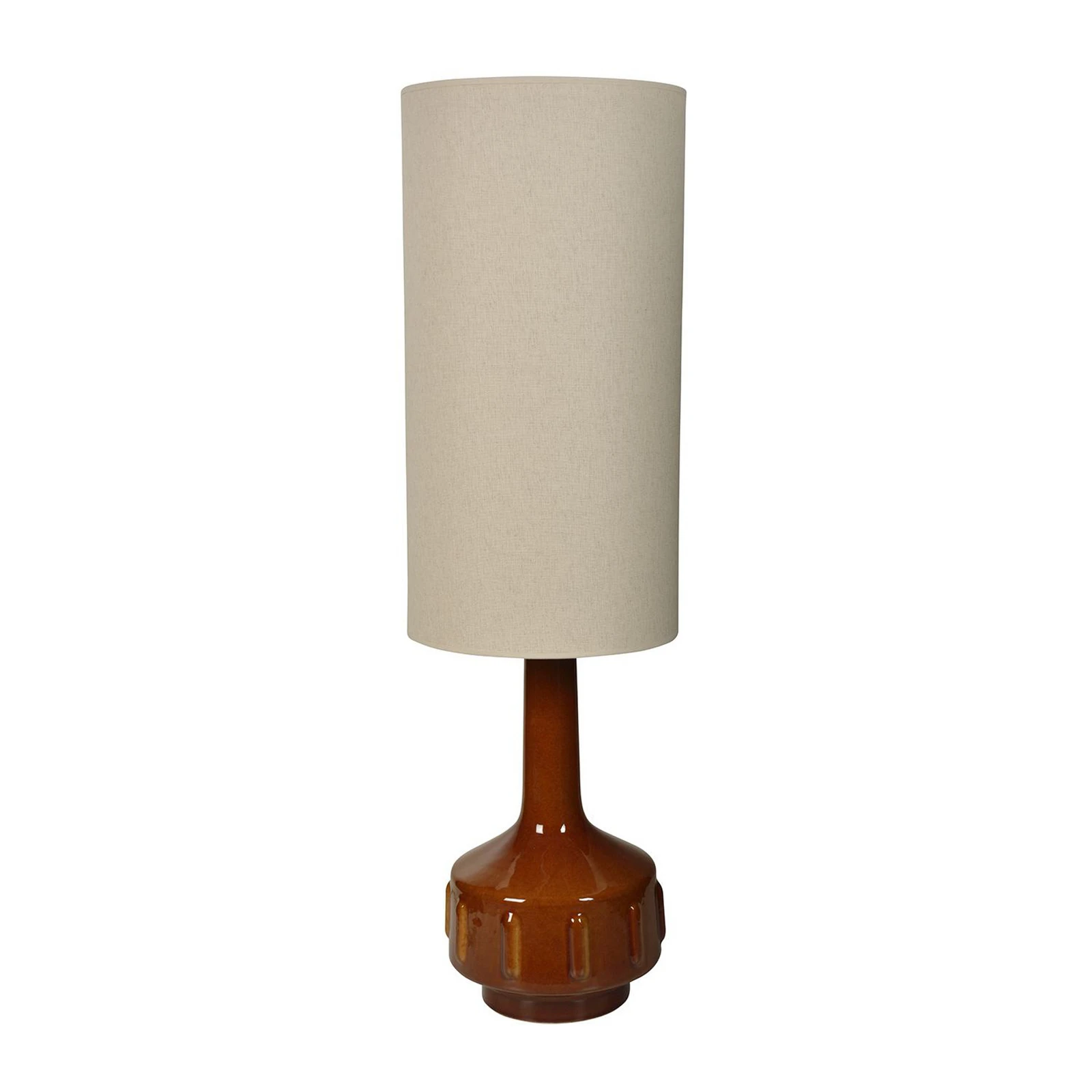 MARKET SET Φωτιστικό δαπέδου Jimmy, καφέ/μπεζ, ύψος 121 cm