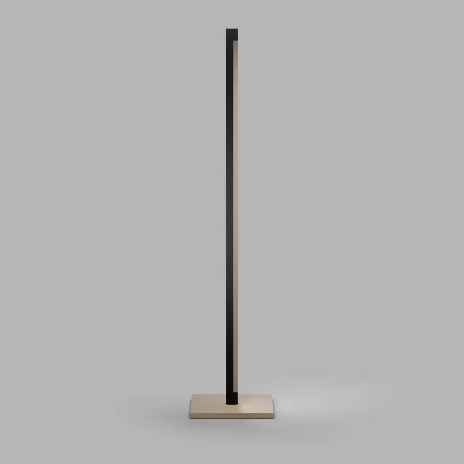 Inlay F1 Linear Gulvlampe Satin Matt Black/Satin Gold LIGHT-POINT - Stue - Aluminium billede