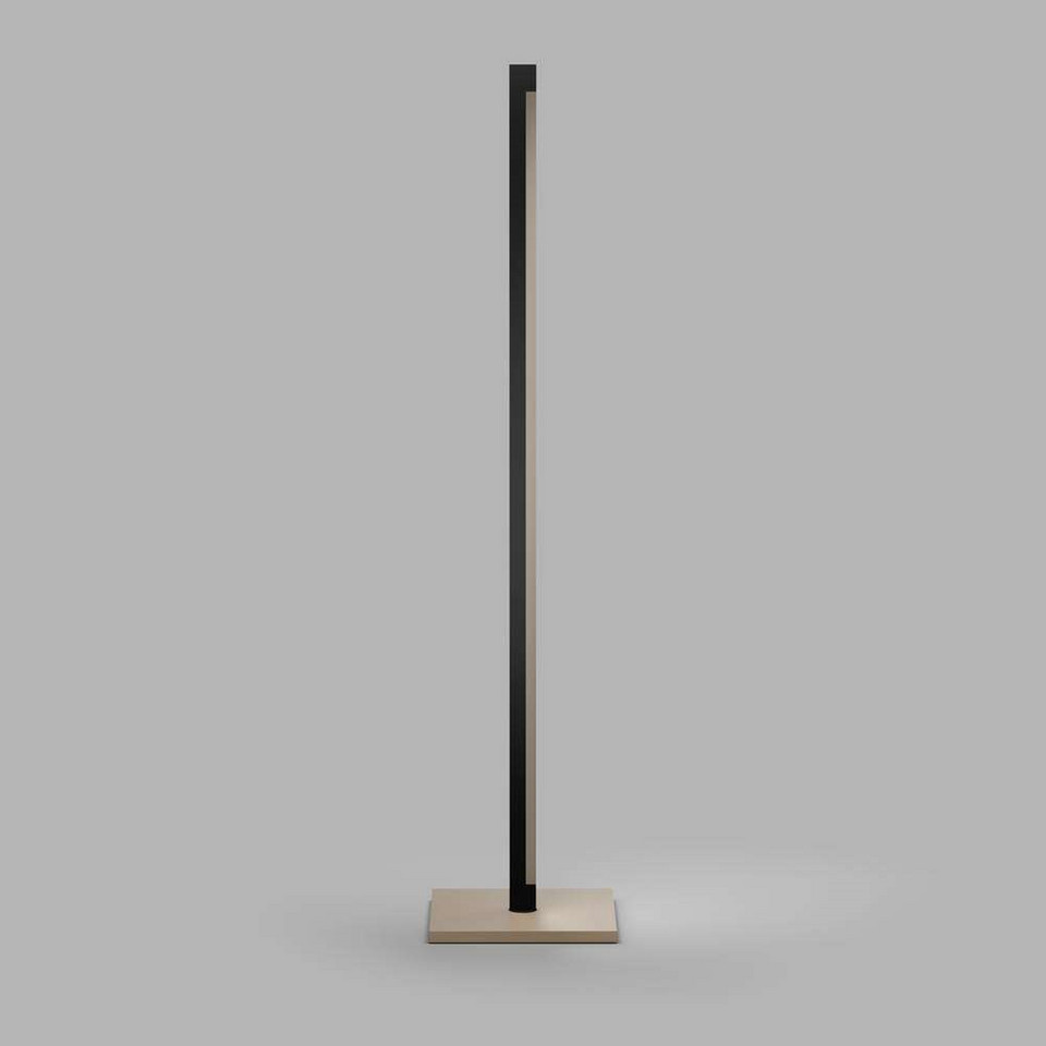 Light-Point Inlay F1 Linear Golvlampa Satin Matt Black/Satin, guld / mässing från Light-Point