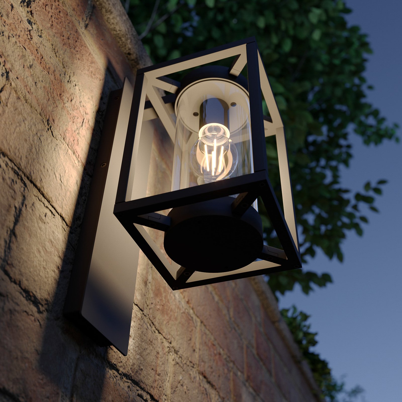 Ferda Down Buiten Wandlamp IP44 Graphite - Lucande
