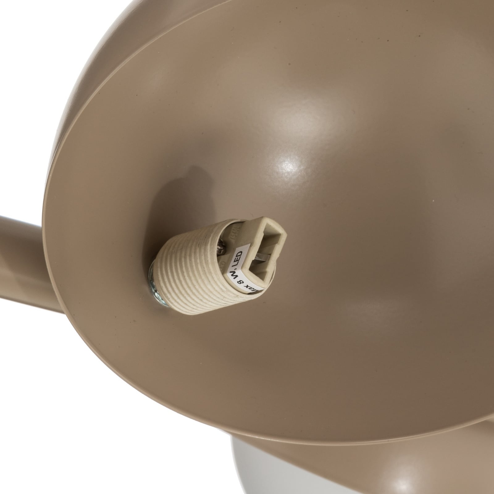 Lampada a sospensione Boom 4, beige, vetro/acciaio, lunghezza 60 cm Lampada a sospensione Boom 4, beige, vetro/acciaio, lunghezza 60 cm