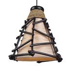 Decorativa lampada a sospensione Romy, legno