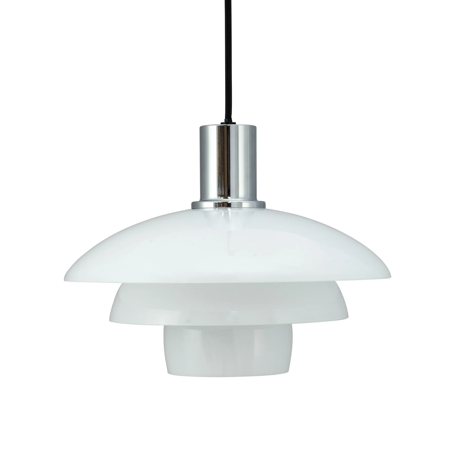 Dyberg Larsen hanglamp Morph, opaal, Ø 28 cm, glas