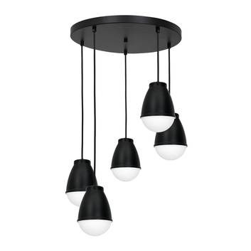 Hanglamp Tasso, Rondell 5-lamps