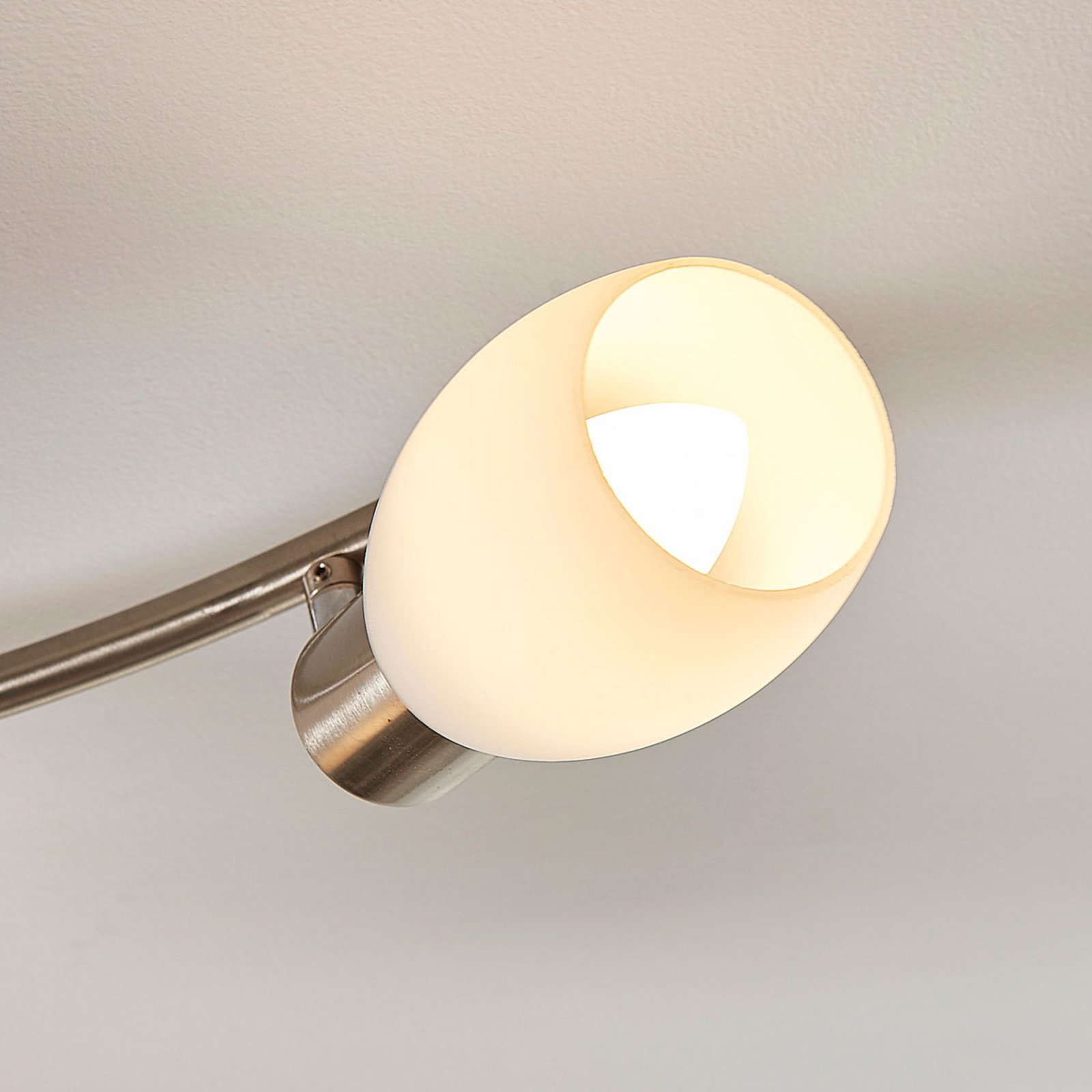 Lindby Arda spotlight, glass, 4-bulb 70 cm