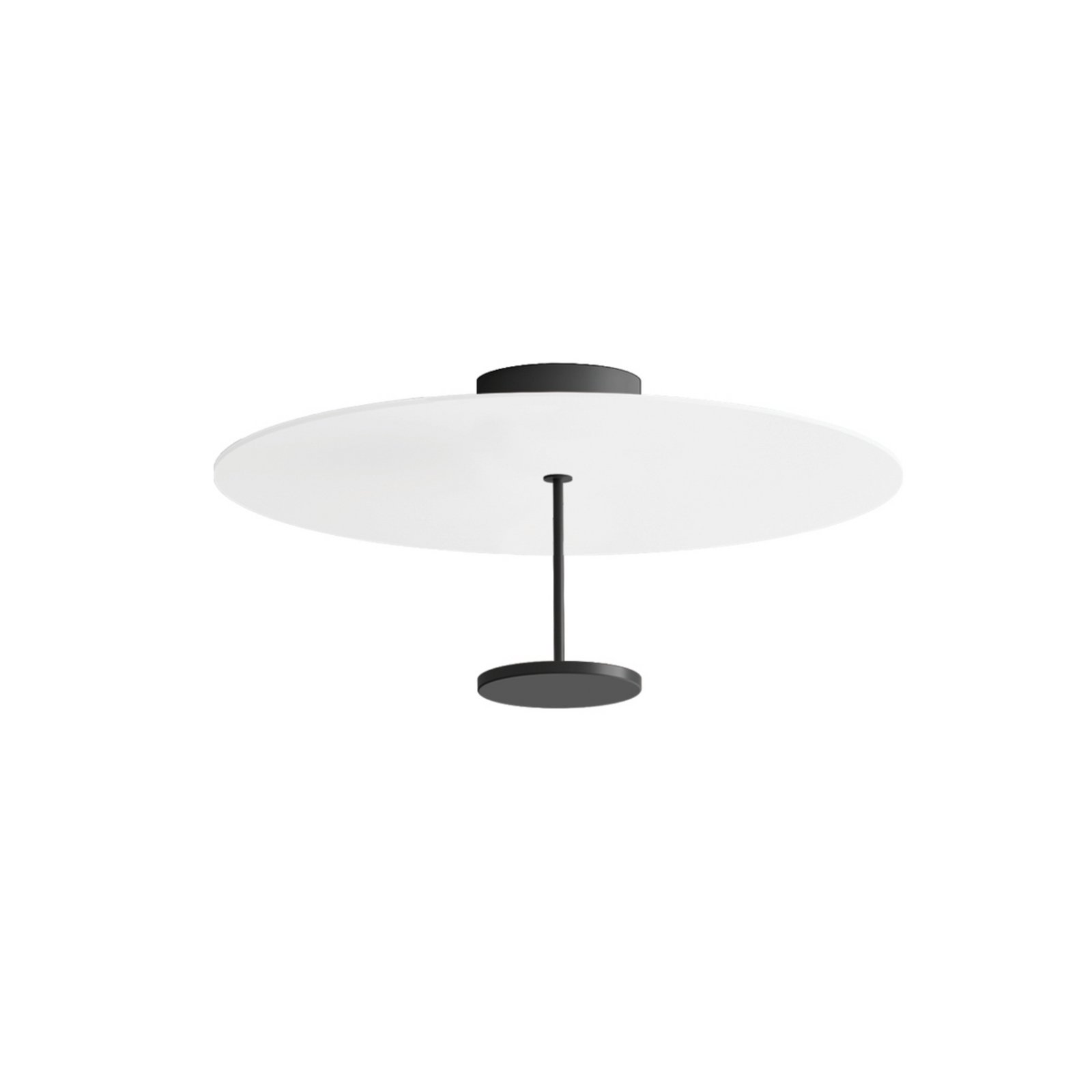 Stilo_S LED stropna svjetiljka, crna, Ø 55 cm