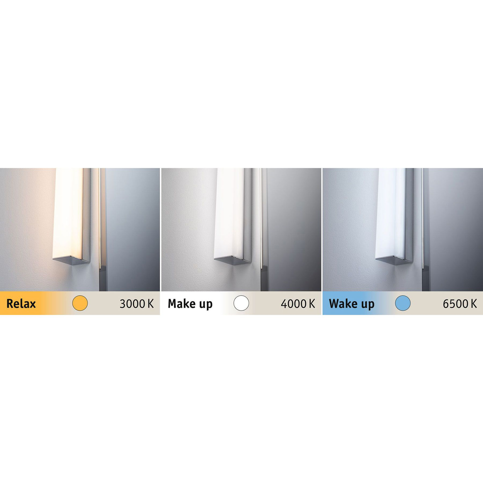 Tova LED Nástěnné Svítidlo TW 6,2W IP44 Dim. Chrom/Bílá - Paulmann