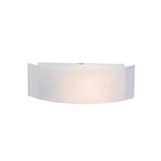 Interface outdoor wall light, white, width 31 cm, plastic