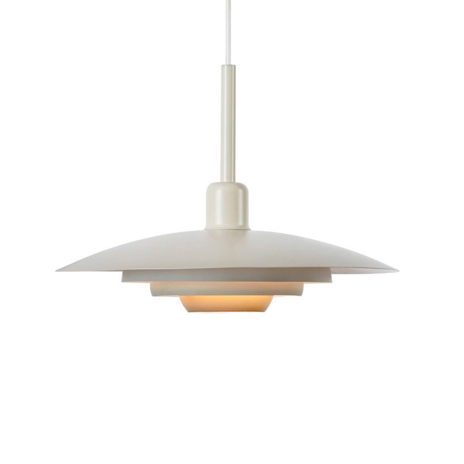 Markslöjd Hängeleuchte Piny, beige, Ø 35 cm, Metall, E27