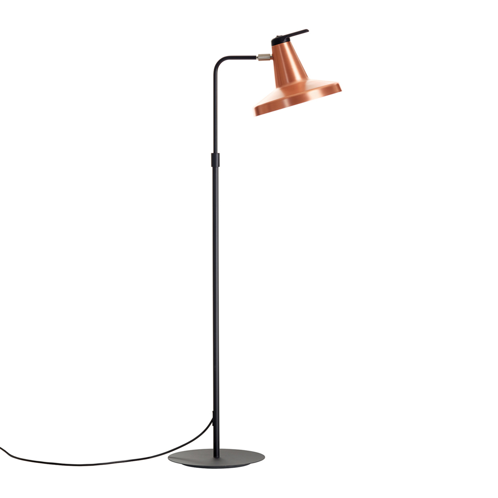 Lámpara de pie Garçon, regulable, cobre/negro