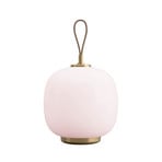 VL45 Radiohus Portable Bordslampa Brass/Glossy Pale Rose - Louis Poulsen