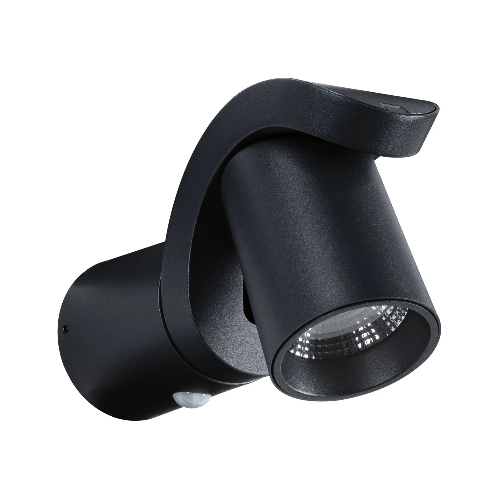 Paulmann utendørs LED-vegglampe Cuff, sensor, antrasitt